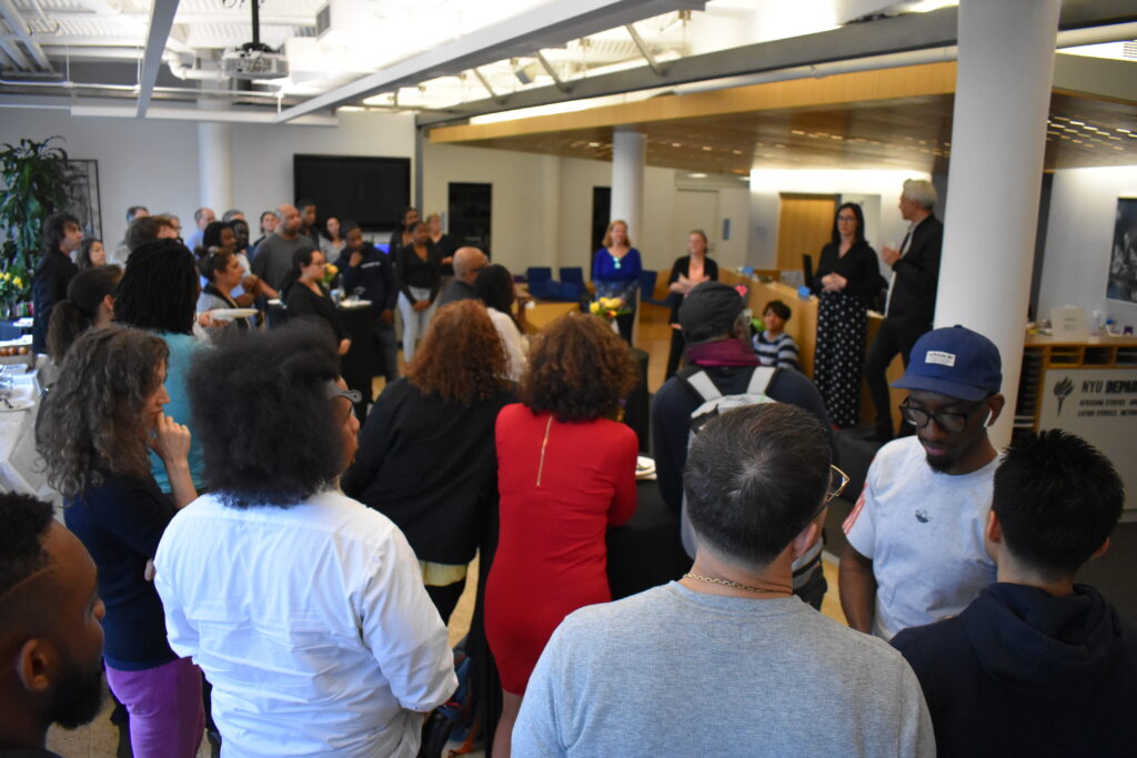 Large group event with students, faculty and staff